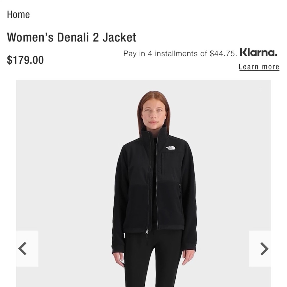 Women Denali 2 Jacket North face Black Fleece